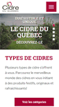 Mobile Screenshot of cidreduquebec.com