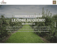 Tablet Screenshot of cidreduquebec.com